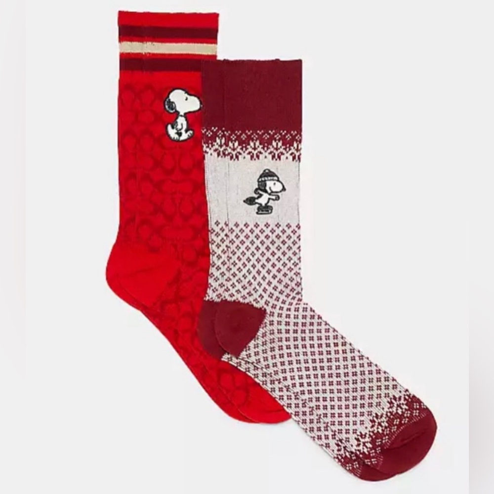 Last one! New Women’s Coach X Peanuts Socks With Snoopy